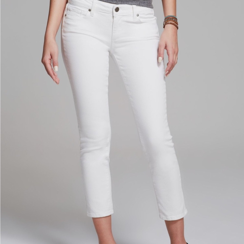 PAIGE White Kylie Crop Jeans